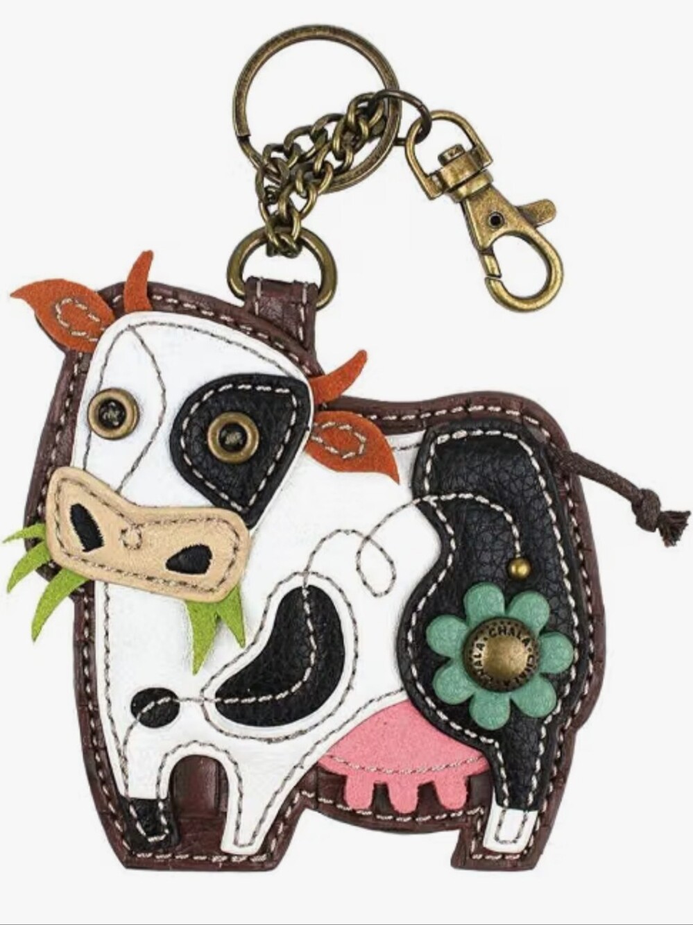 Chala Cow Key Fob Coin Purse Keychain, Cow Lover Chala Handbags Coin/purse/key